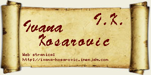 Ivana Košarović vizit kartica